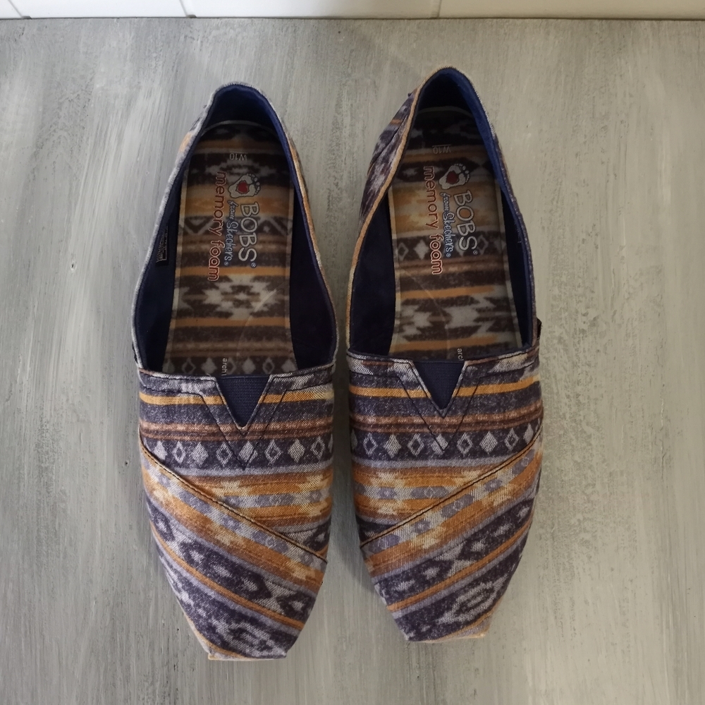 Bobs From Skechers Plush Wonder Shoes Slip On Flats Women's Size 10 - Picture 7 of 14